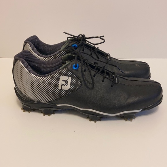 FootJoy Shoes Footjoy Dna Helix Soft Spikes Golf Shoes Size 8m Black Silver 5338c Poshmark